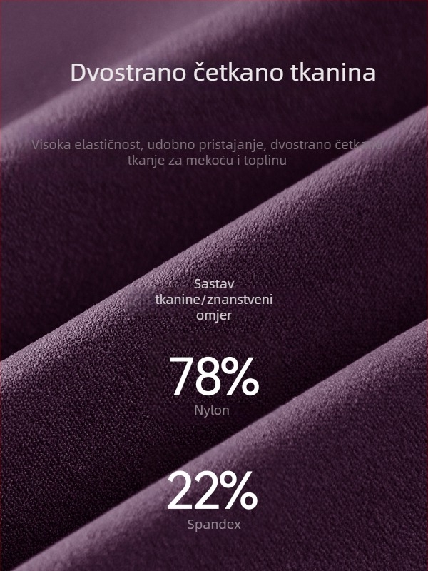Ženski fitness jog-top s ugrađenim grudnjakom s jednim košem, prozračan stražnji otvor, plisirani struk, 78% najlon 22% spandeks