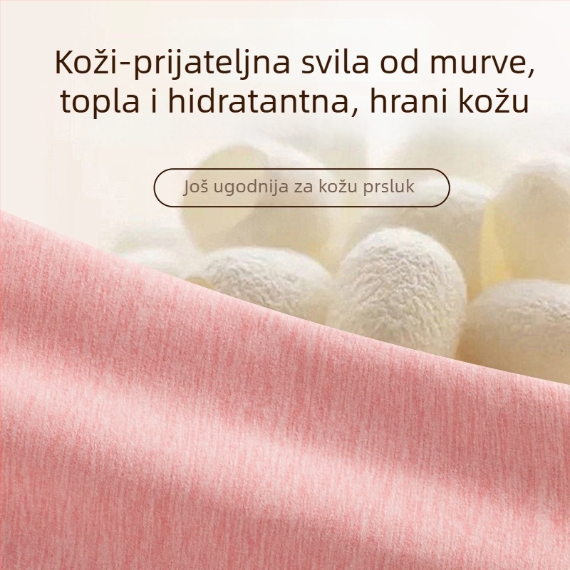 Ženski termalni prsluk, svileno‑vunena smjesa s De Velvet plišastom podstavom, fleece podstava, debljina 251–300 g/m2, pulover krojni, s okruglim izrezom, jednobojan
