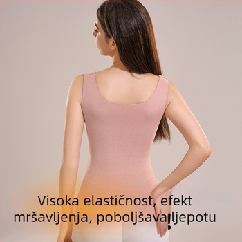 Ženski termalni top za oblikovanje tijela, podrška trbuha i stezanje struka, zimsko nošenje
