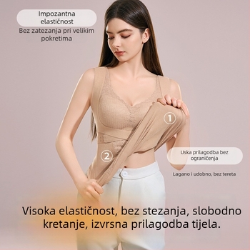 Ženski termalni top za oblikovanje tijela, podrška trbuha i stezanje struka, zimsko nošenje