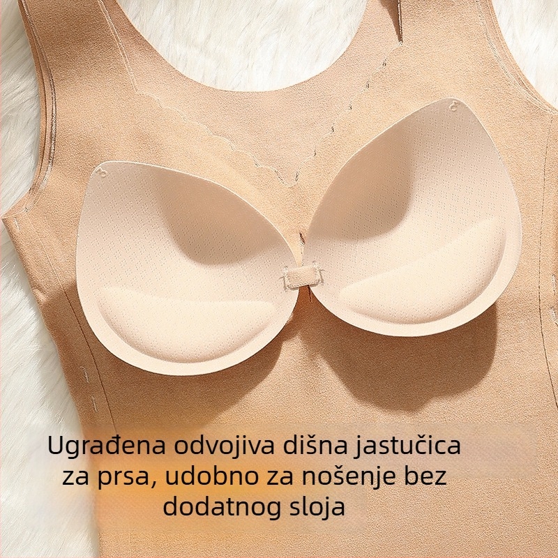 Ženski termalni top za oblikovanje tijela, podrška trbuha i stezanje struka, zimsko nošenje