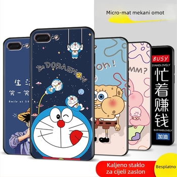 Silikonska zaštitna maska za Apple iPhone – potpuno pokriće, Cartoon stil (Materijal: silikon; Kompatibilnost: Apple; Stil: All-inclusive, Cartoon)