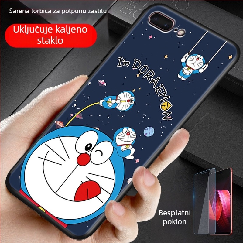 Silikonska zaštitna maska za Apple iPhone – potpuno pokriće, Cartoon stil (Materijal: silikon; Kompatibilnost: Apple; Stil: All-inclusive, Cartoon)