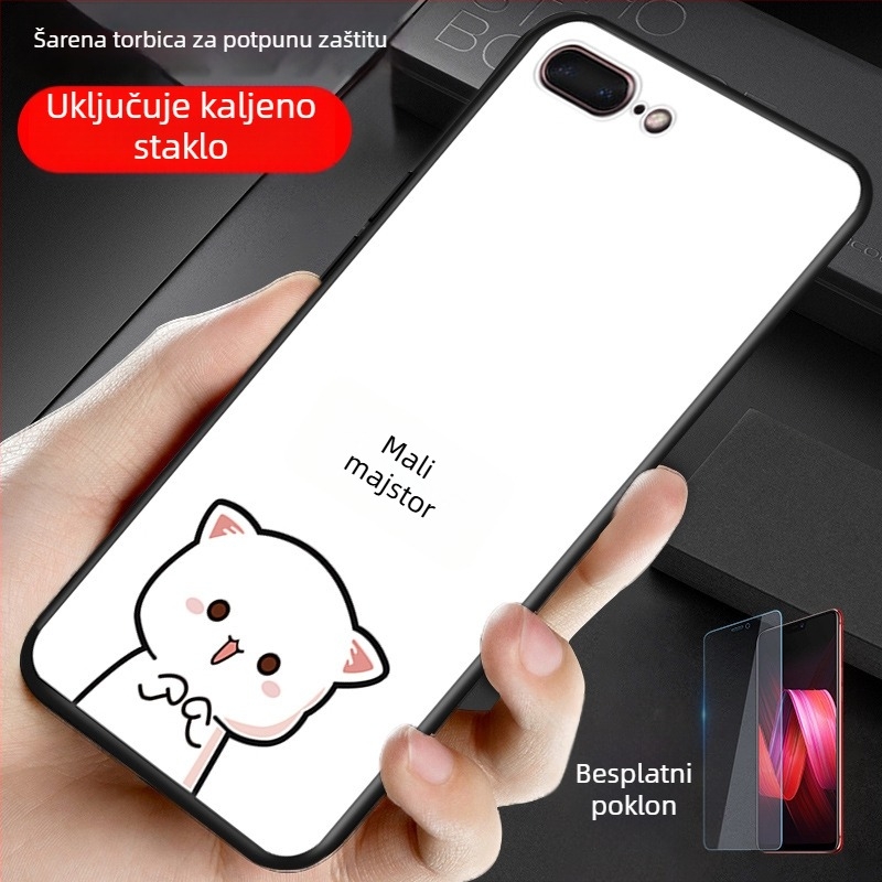 Silikonska zaštitna maska za Apple iPhone – potpuno pokriće, Cartoon stil (Materijal: silikon; Kompatibilnost: Apple; Stil: All-inclusive, Cartoon)