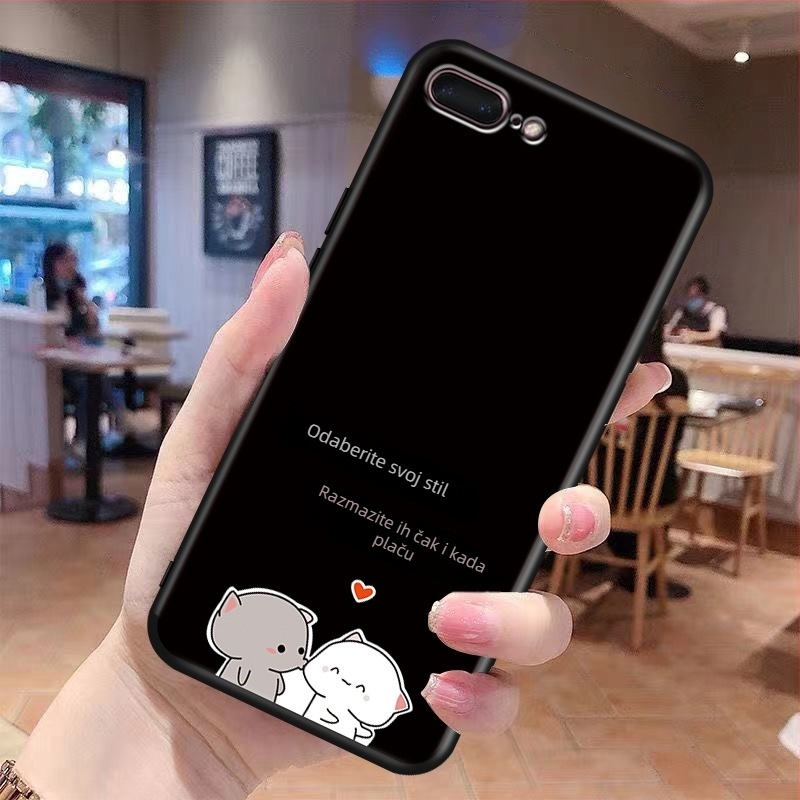 Silikonska zaštitna maska za Apple iPhone – potpuno pokriće, Cartoon stil (Materijal: silikon; Kompatibilnost: Apple; Stil: All-inclusive, Cartoon)