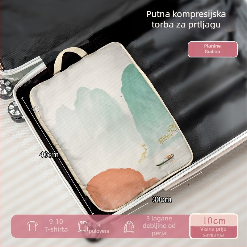 Putna torba – kubični oblik, Oxford platno, višestruka pohrana odjeće