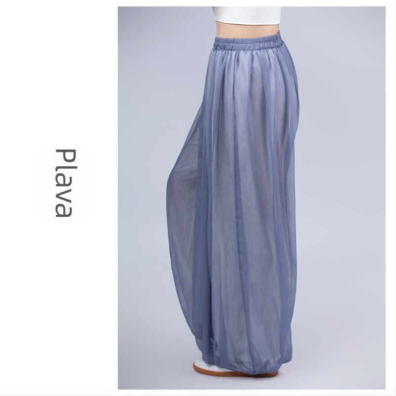 Ženske Tai Chi hlače – ljetni lagani model Lantern stil s osam-segmentnim brokatom, za jutarnju vježbu i svakodnevno nošenje. Tkanina: Chenille; Glavna komponenta: Spandex; Sadržaj glavne tkanine ispod 30%; Šifra proizvoda: F99M55H55M687T