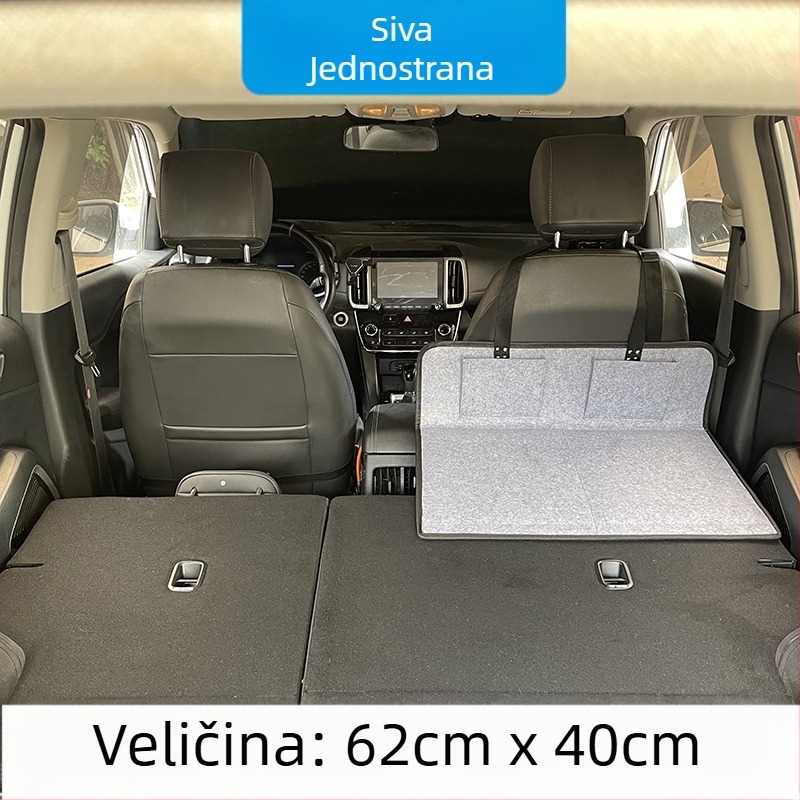 SUV putni krevet za stražnji prtljažnik — automatsko naduvavanje, flokirana tkanina, model 1537-3