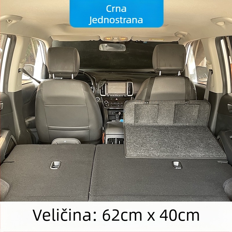 SUV putni krevet za stražnji prtljažnik — automatsko naduvavanje, flokirana tkanina, model 1537-3