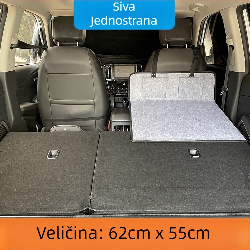 SUV putni krevet za stražnji prtljažnik — automatsko naduvavanje, flokirana tkanina, model 1537-3