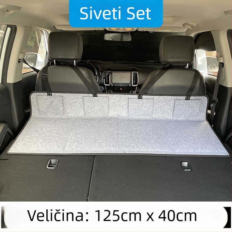 SUV putni krevet za stražnji prtljažnik — automatsko naduvavanje, flokirana tkanina, model 1537-3