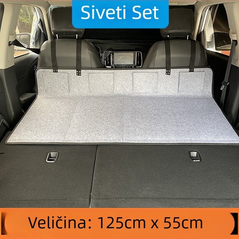 SUV putni krevet za stražnji prtljažnik — automatsko naduvavanje, flokirana tkanina, model 1537-3