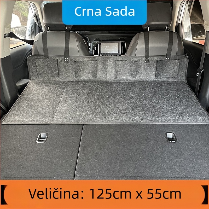 SUV putni krevet za stražnji prtljažnik — automatsko naduvavanje, flokirana tkanina, model 1537-3