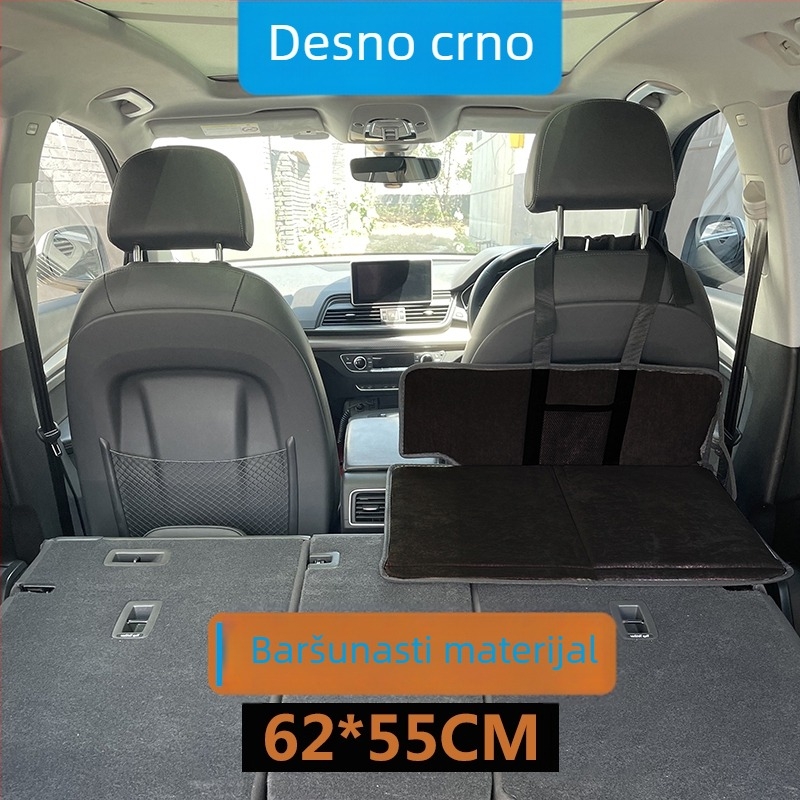 SUV putni krevet za stražnji prtljažnik — automatsko naduvavanje, flokirana tkanina, model 1537-3