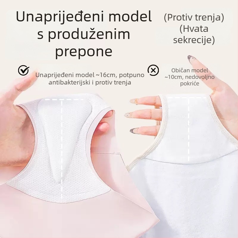Ženske antifriktivne gaćice sa srednjim podom, Ice Silk materijal, prozračne, antibakterijske, pamuk podstava u preponama