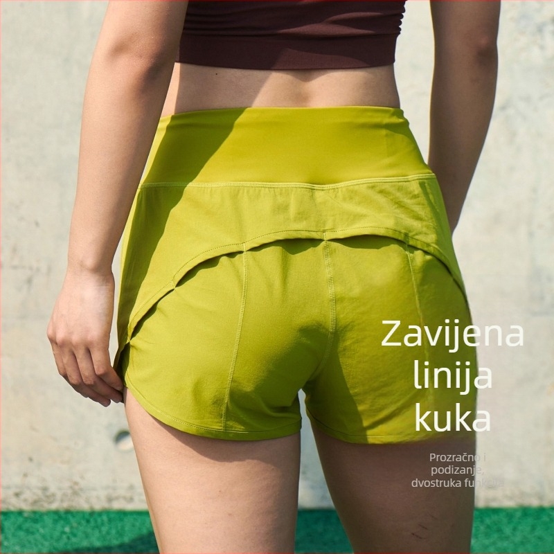 Ženske poliesterske sportske šorce, slobodan kroj, jesen 2025