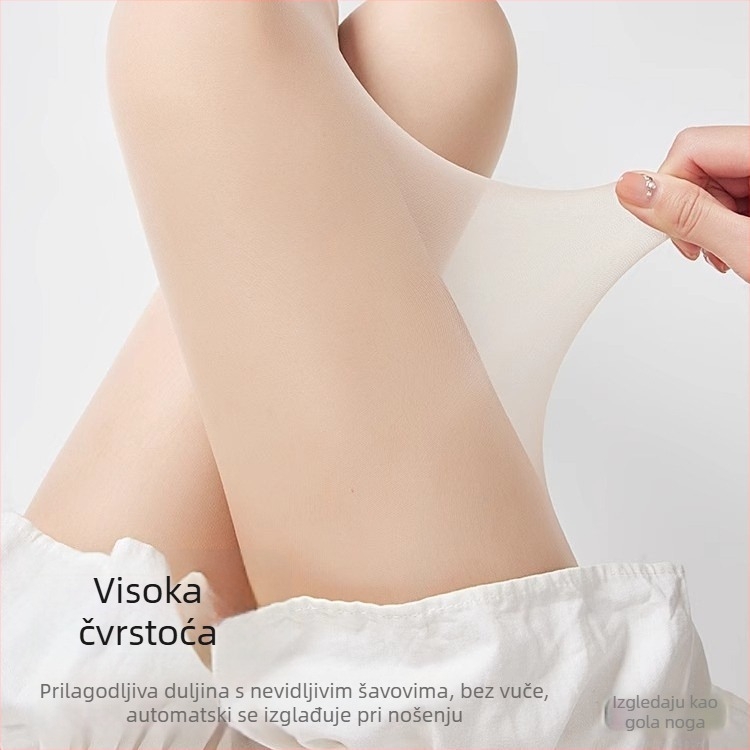 Ženske čarape s mačjim šapama, ultra tanke, protiv hvatanja, ljetne nijanse nude-crna, velika veličina
