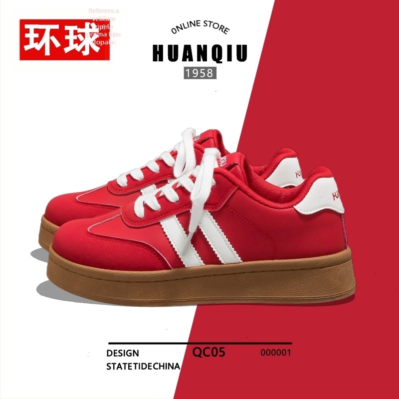 Global ženske casual tenisice: PU gornji dio, gumeni potplat, srednja visina 3–7 cm, latex ulošak