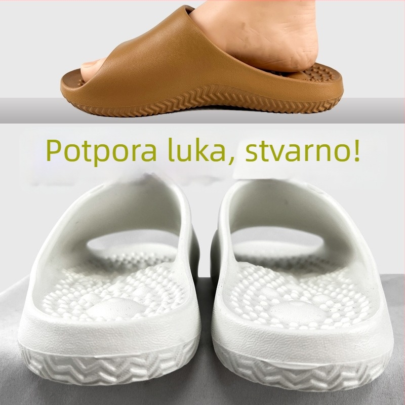 Papuče za masažu s potporom luka za odrasle – EVA gornji dio i potplat, protuklizne, masaža akupunkturnih točaka, ležerni stil, unutarnja/vanjska upotreba