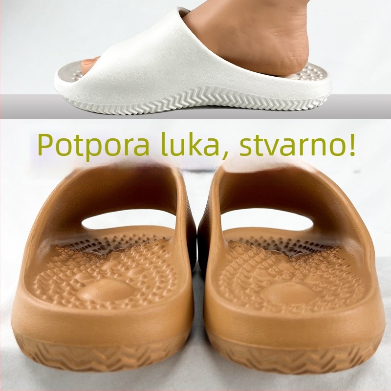 Papuče za masažu s potporom luka za odrasle – EVA gornji dio i potplat, protuklizne, masaža akupunkturnih točaka, ležerni stil, unutarnja/vanjska upotreba