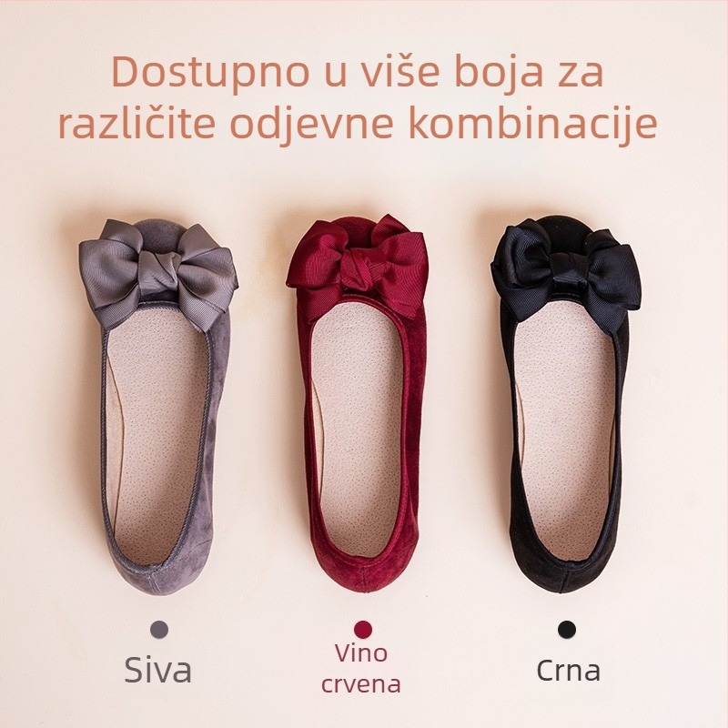 Ženske platnene cipele s mašnicom, prozračne i lagane, gornji dio od pamuka, PU potplat, okrugli vrh, niski gornji dio, za proljeće