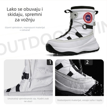Snježne čizme - vodootporne, protuklizne, zadržavaju toplinu, lagane, gornji dio od tarpaulina