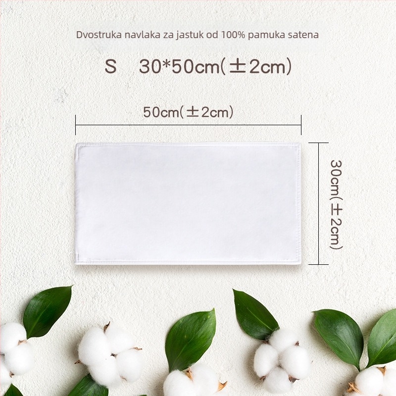 Dvostruka navlaka za jastuk, 100% pamuk, satenska tkanina, zatvarač, za bebe i djecu, moderni minimalistički stil, reaktivno tiskanje i bojanje