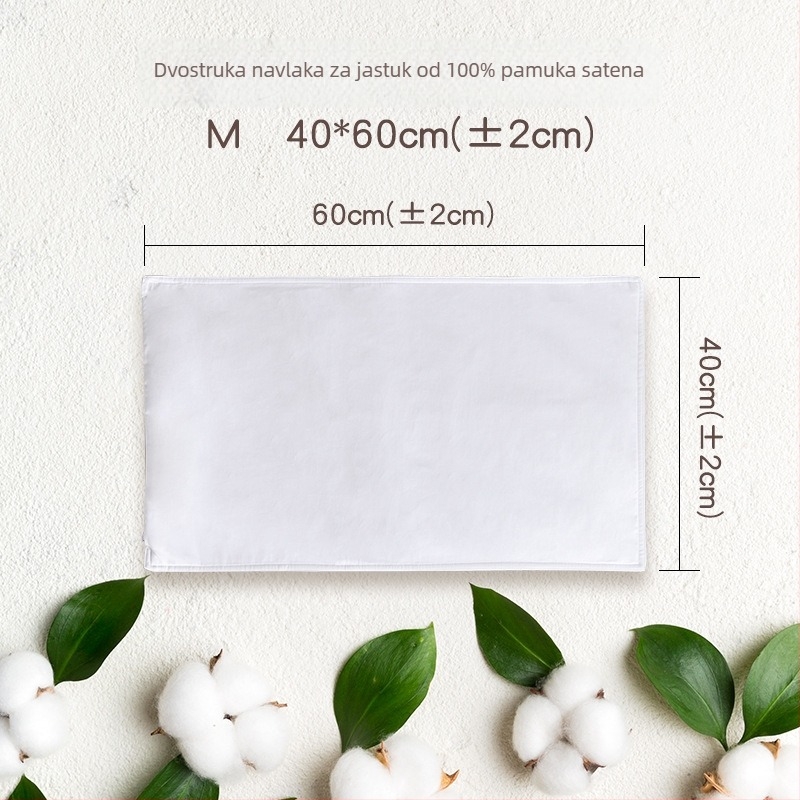 Dvostruka navlaka za jastuk, 100% pamuk, satenska tkanina, zatvarač, za bebe i djecu, moderni minimalistički stil, reaktivno tiskanje i bojanje