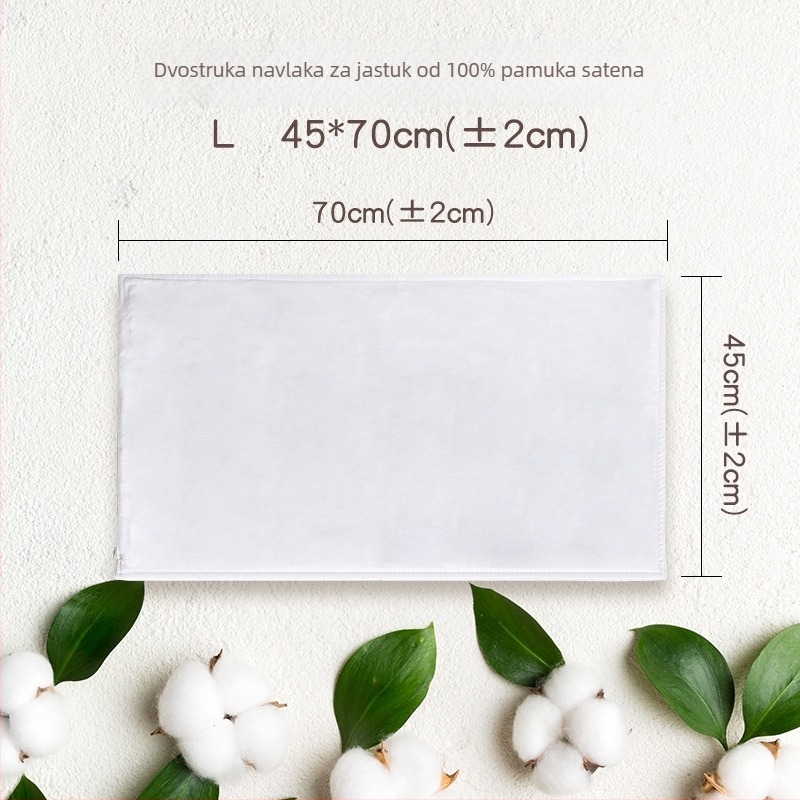 Dvostruka navlaka za jastuk, 100% pamuk, satenska tkanina, zatvarač, za bebe i djecu, moderni minimalistički stil, reaktivno tiskanje i bojanje