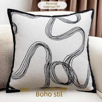 Navlaka za jastuk za kauč – poliester, cvjetni uzorak, moderni minimalistički stil