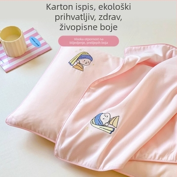 Dječja navlaka za jastuk, pamuk s dugim vlaknima, više od 95% pamuka, izvezeno tkanina, reaktivni otisak i bojanje