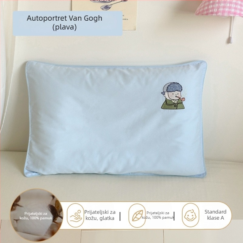 Dječja navlaka za jastuk, pamuk s dugim vlaknima, više od 95% pamuka, izvezeno tkanina, reaktivni otisak i bojanje