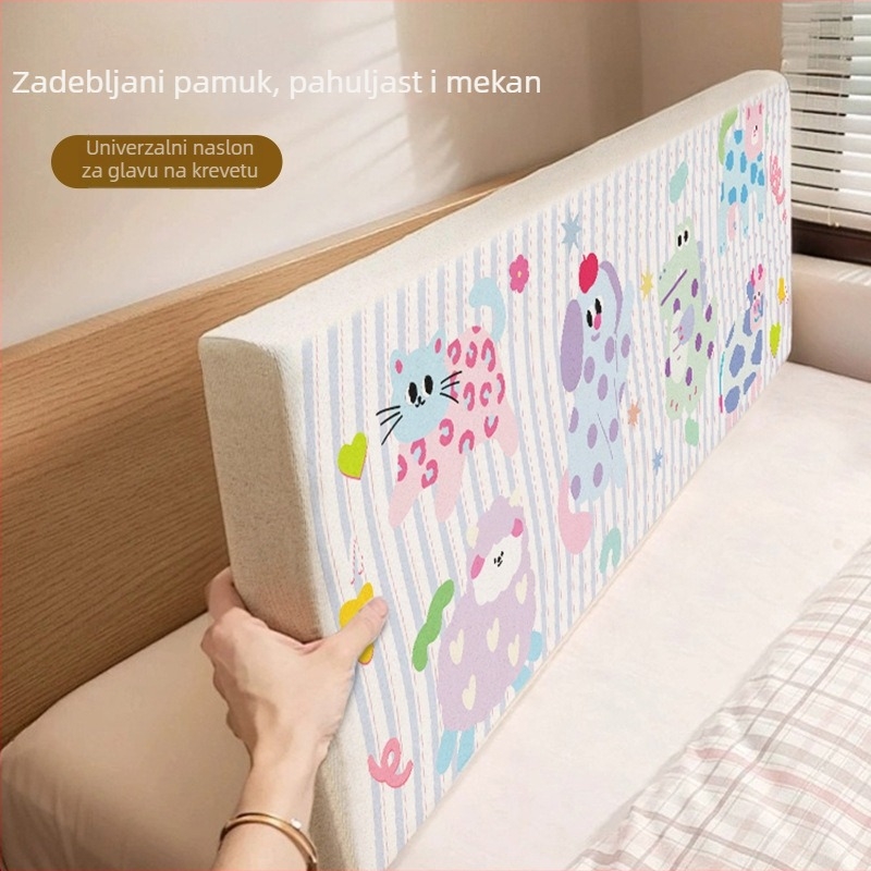 Navlaka za jastuk od pliša, crtani uzorak, punjenje od spužve, prilagodljivo