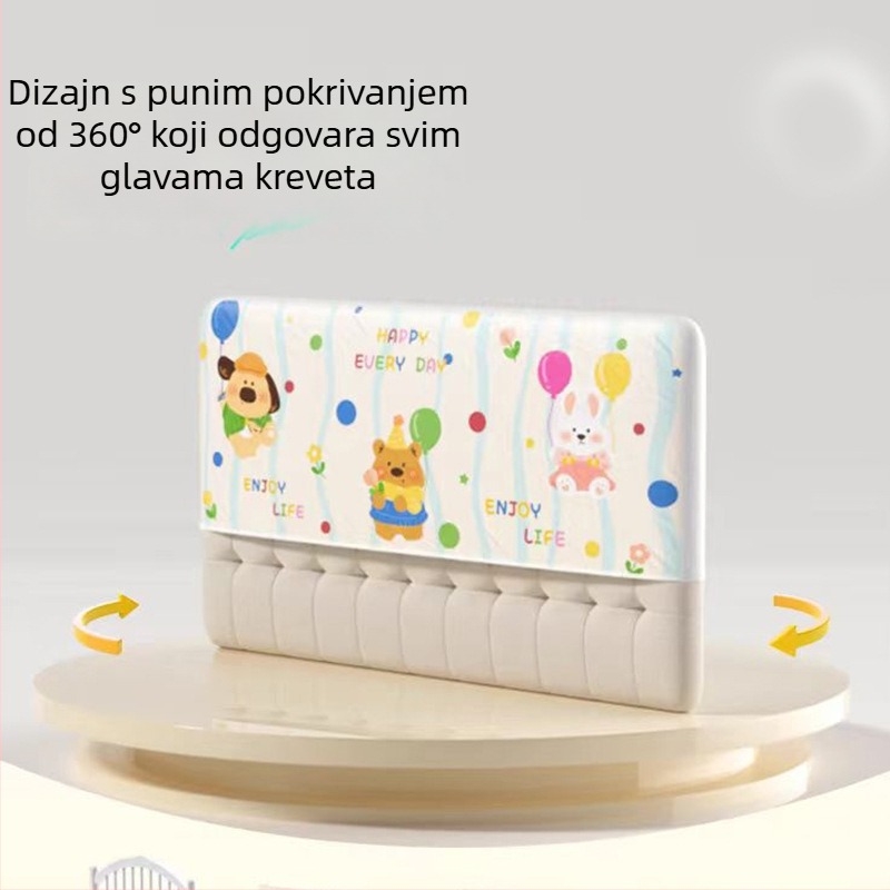 Navlaka za jastuk od pliša, crtani uzorak, punjenje od spužve, prilagodljivo