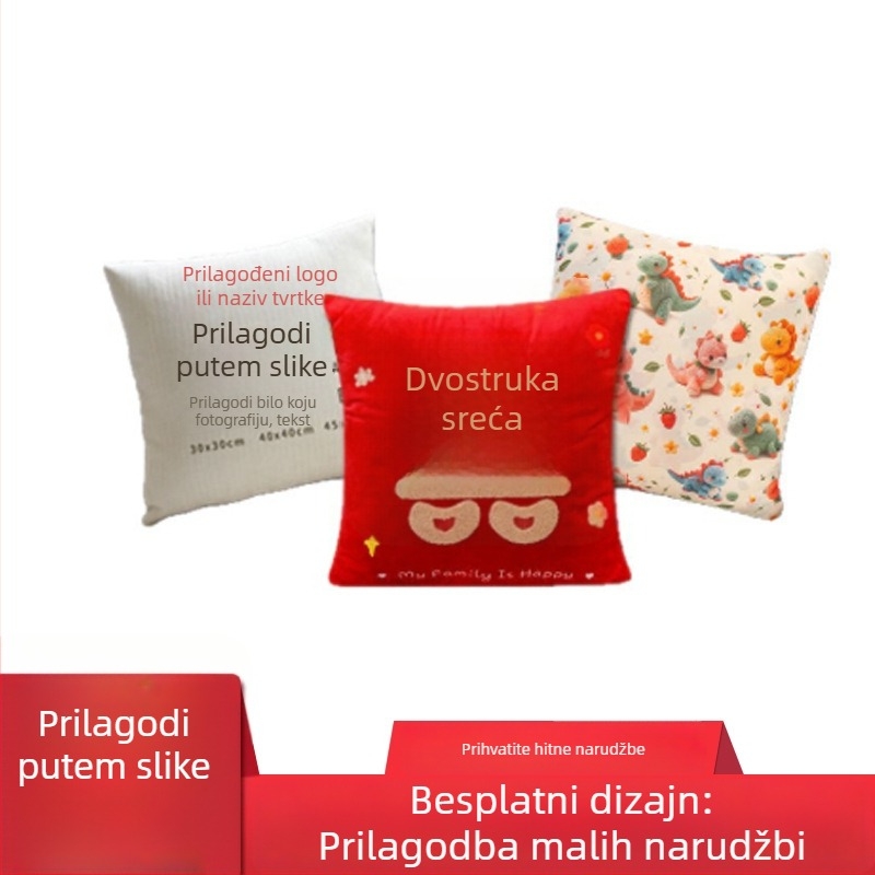 Prilagođena svadbena jastučnica sa znakom sreće