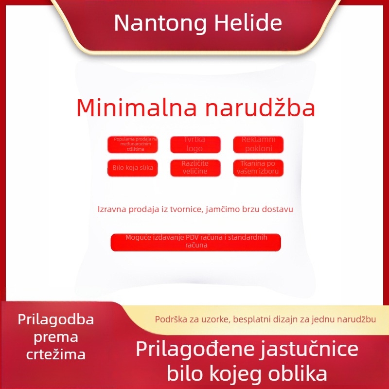 Prilagođena svadbena jastučnica sa znakom sreće