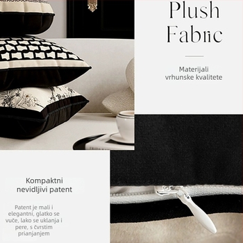 Dekorativna navlaka za jastučnicu sa svadbenim motivom biljaka, dječji fleece materijal, kineski stil, PP pamuk punjenje