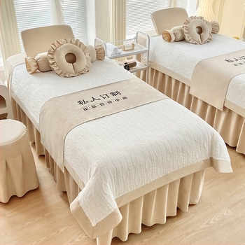 Prekrivač za krevet Søren, mješavina poliestera i pamuka, trodimenzionalno cvjetno tkanje, reaktivno tiskanje i bojanje, svijetao luksuzni stil, 300–500 g