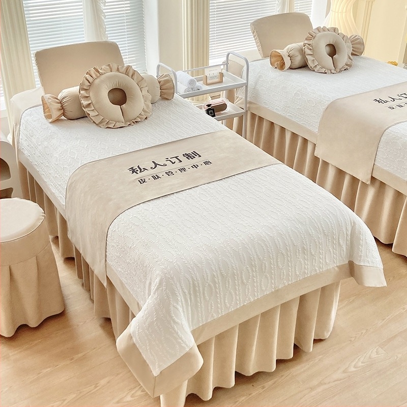 Prekrivač za krevet Søren, mješavina poliestera i pamuka, trodimenzionalno cvjetno tkanje, reaktivno tiskanje i bojanje, svijetao luksuzni stil, 300–500 g