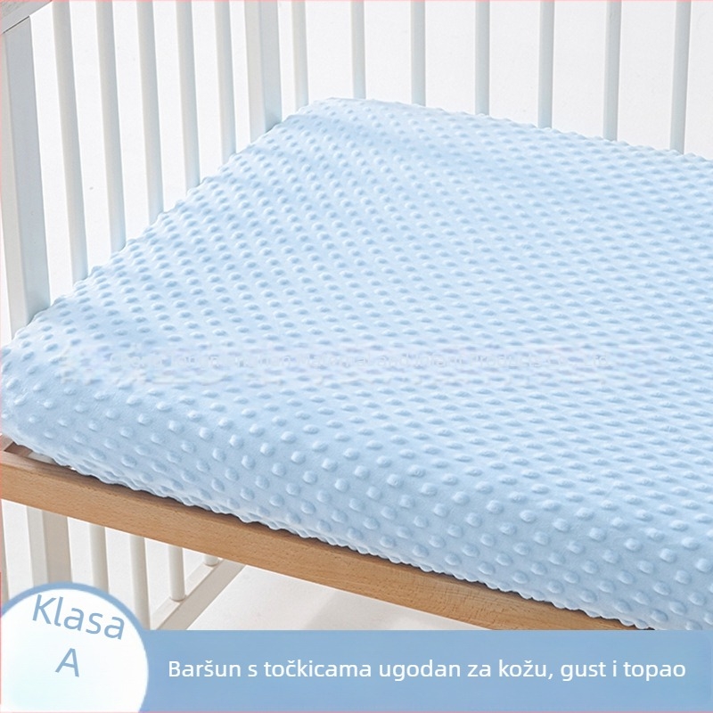 Flanelna navlaka za madrac za krevet 90 cm – debela navlaka za madrac, jedne boje, za bebe i djecu