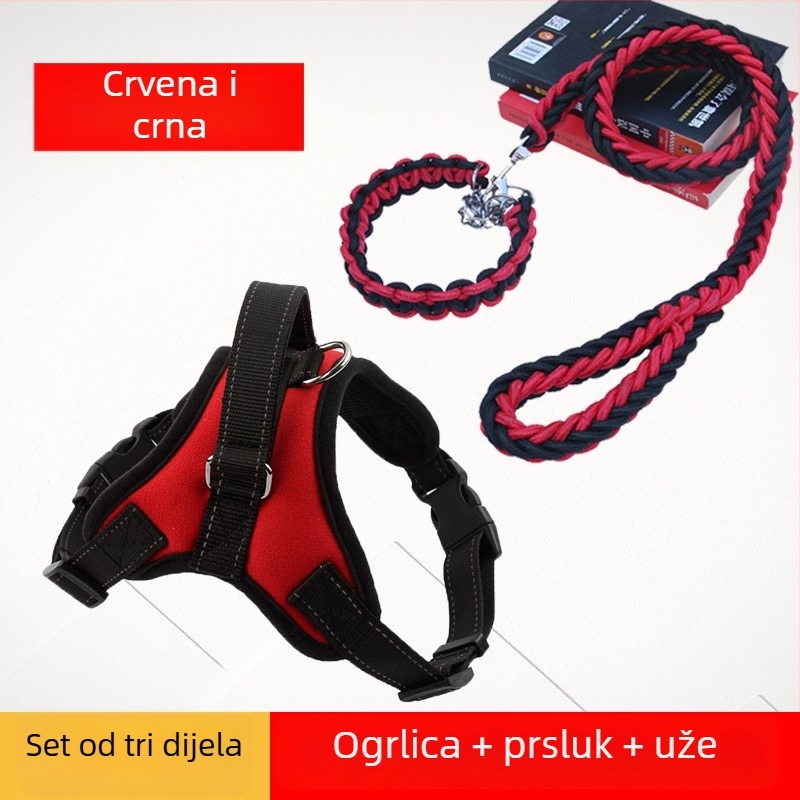 K9 prsni postroj i kaiš za pse – za male, srednje i velike pse