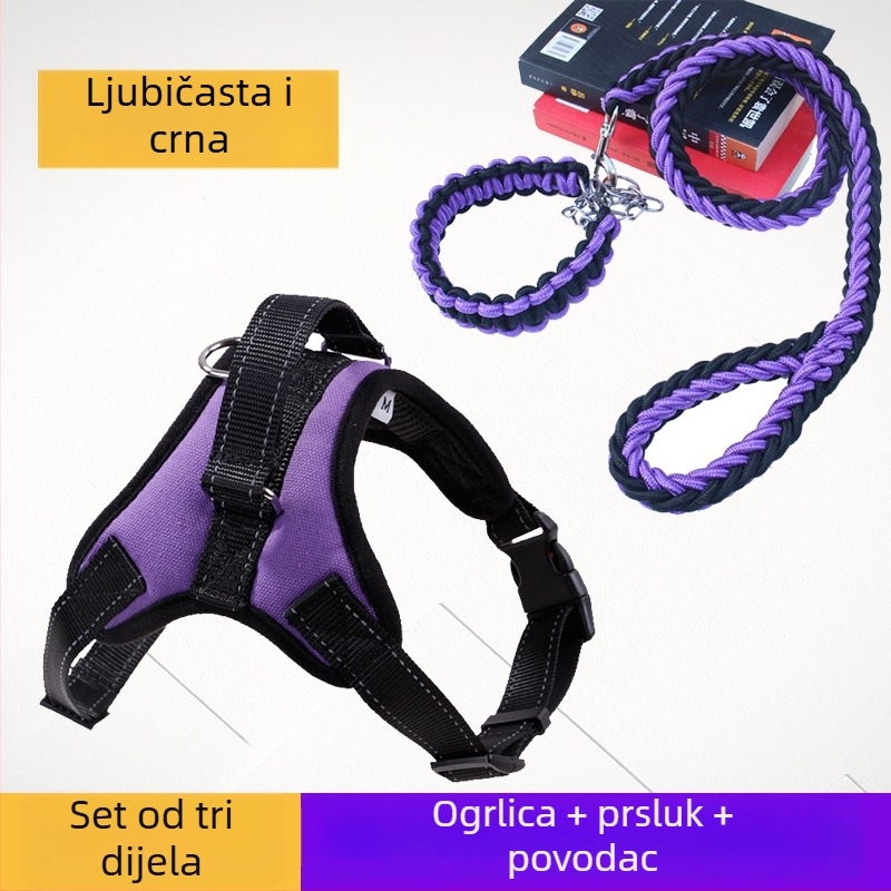 K9 prsni postroj i kaiš za pse – za male, srednje i velike pse