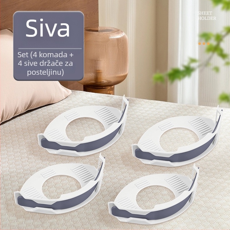 Fiksator za posteljinu, klipsa protiv klizanja, nevidljiva kopča, PP materijal, pastoralni stil
