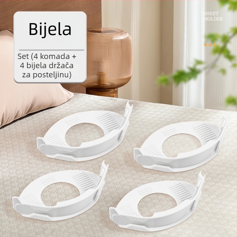 Fiksator za posteljinu, klipsa protiv klizanja, nevidljiva kopča, PP materijal, pastoralni stil