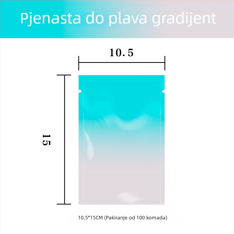 Samo-zatvaračka vrećica za pakiranje s ravnim džepom; materijal OPP+PET+CPP; podrijetlo Yiwu, Kina; brend New Look