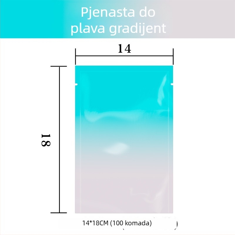 Samo-zatvaračka vrećica za pakiranje s ravnim džepom; materijal OPP+PET+CPP; podrijetlo Yiwu, Kina; brend New Look