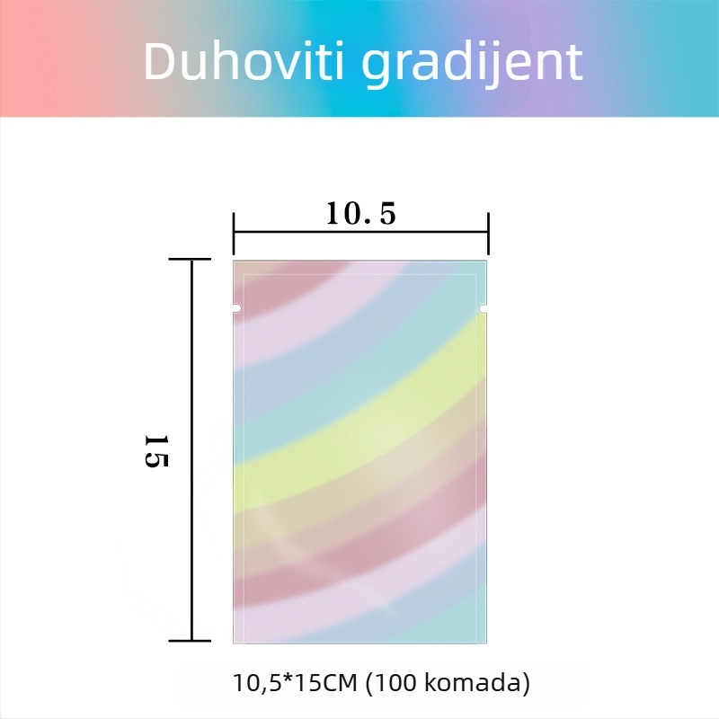 Samo-zatvaračka vrećica za pakiranje s ravnim džepom; materijal OPP+PET+CPP; podrijetlo Yiwu, Kina; brend New Look