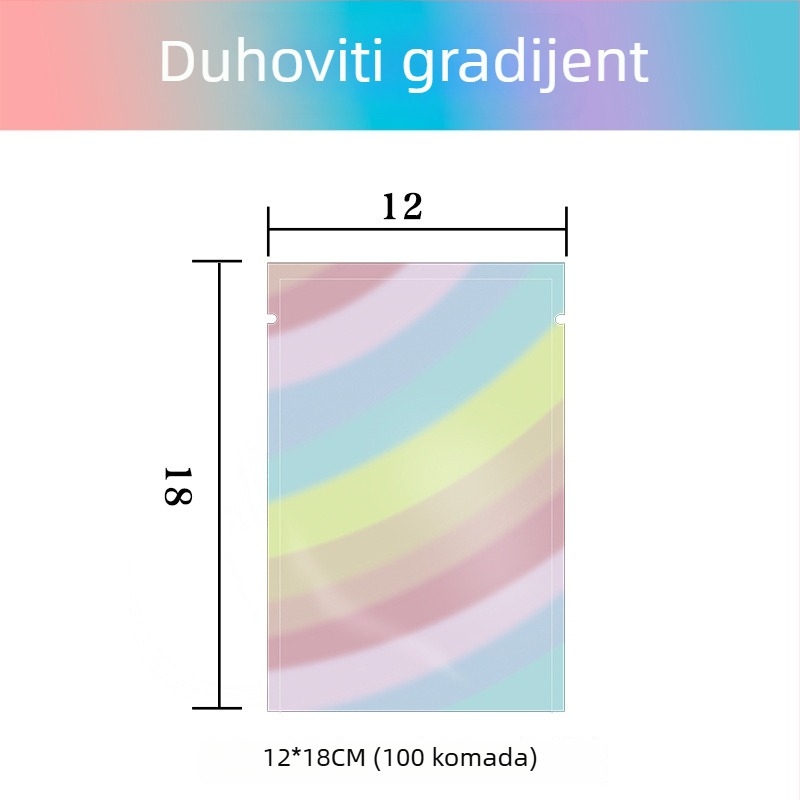 Samo-zatvaračka vrećica za pakiranje s ravnim džepom; materijal OPP+PET+CPP; podrijetlo Yiwu, Kina; brend New Look