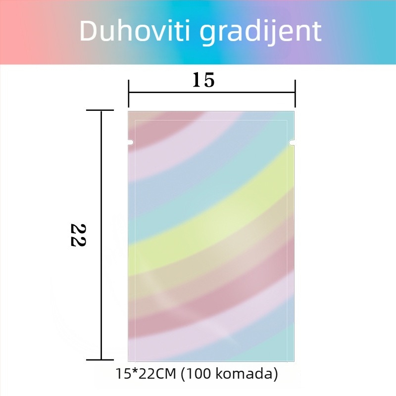 Samo-zatvaračka vrećica za pakiranje s ravnim džepom; materijal OPP+PET+CPP; podrijetlo Yiwu, Kina; brend New Look