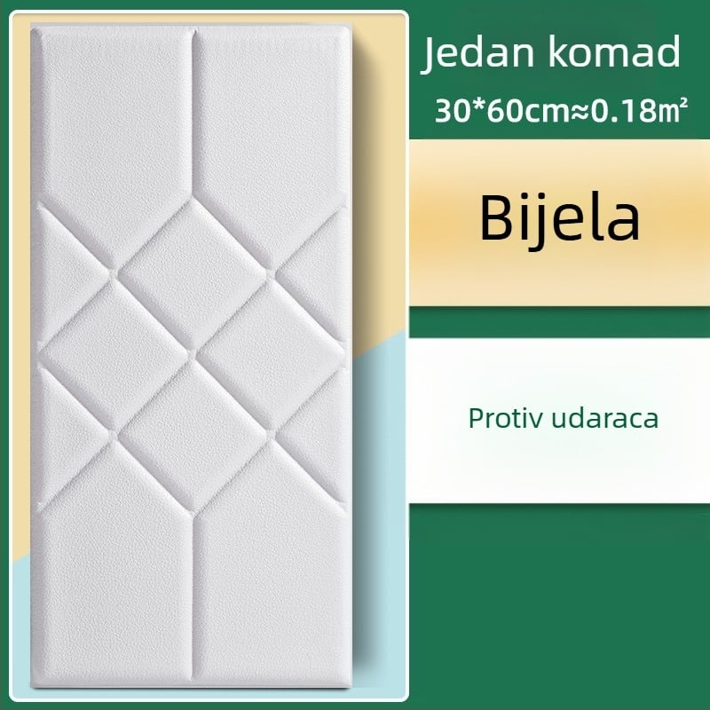 Vodootporna zidna naljepnica za dnevnu sobu, samoljepljivi panel od polipropilinskih vlakana, PE sadržaj 40%, uzorak 60682085, 1 komad